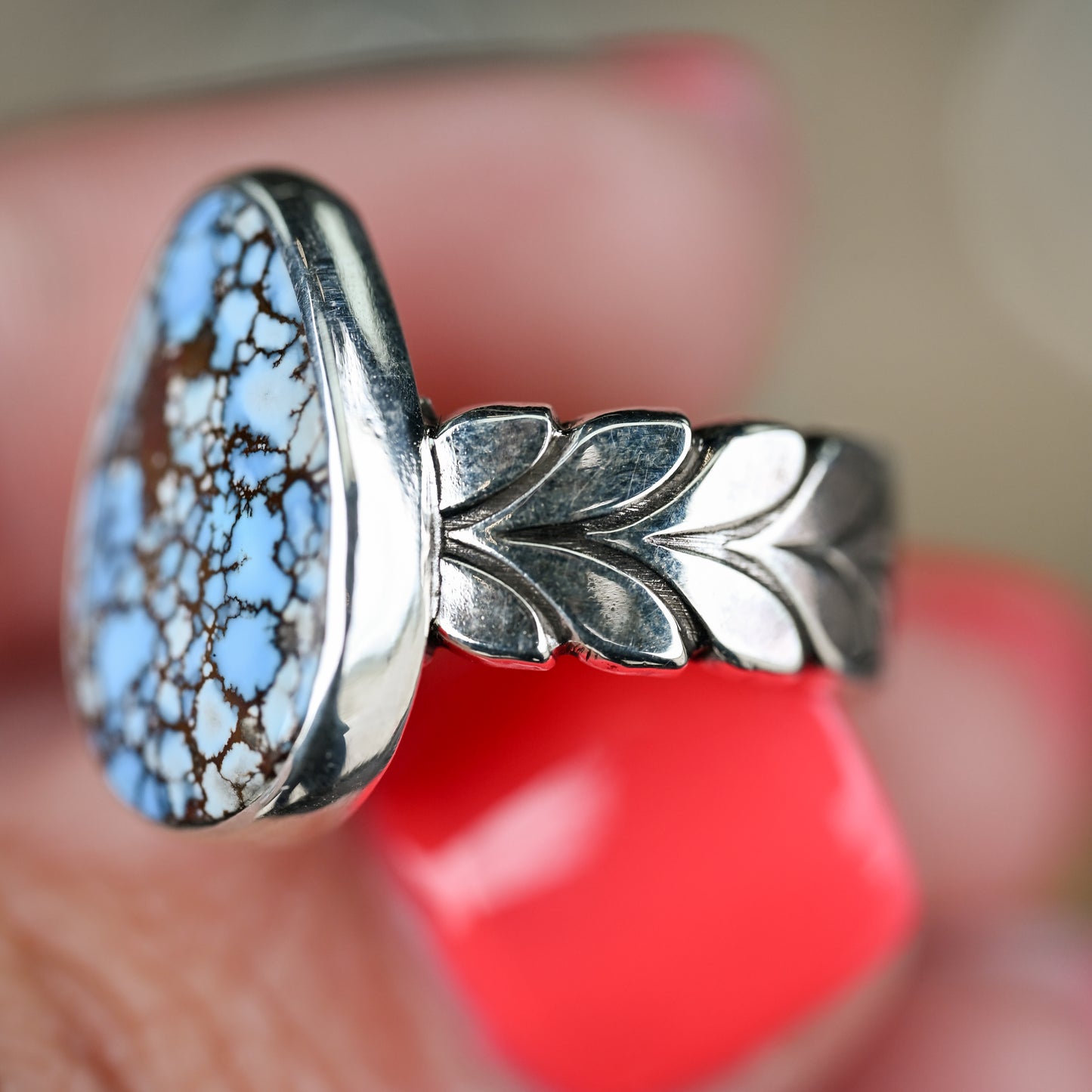 Golden Hills Turquoise Vine Ring Sz:8