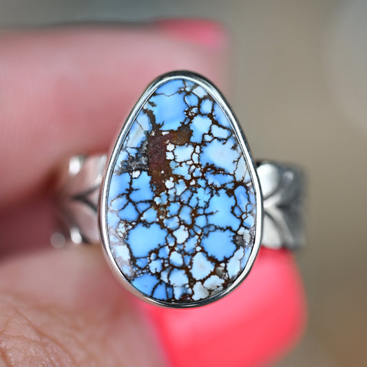Golden Hills Turquoise Vine Ring Sz:8