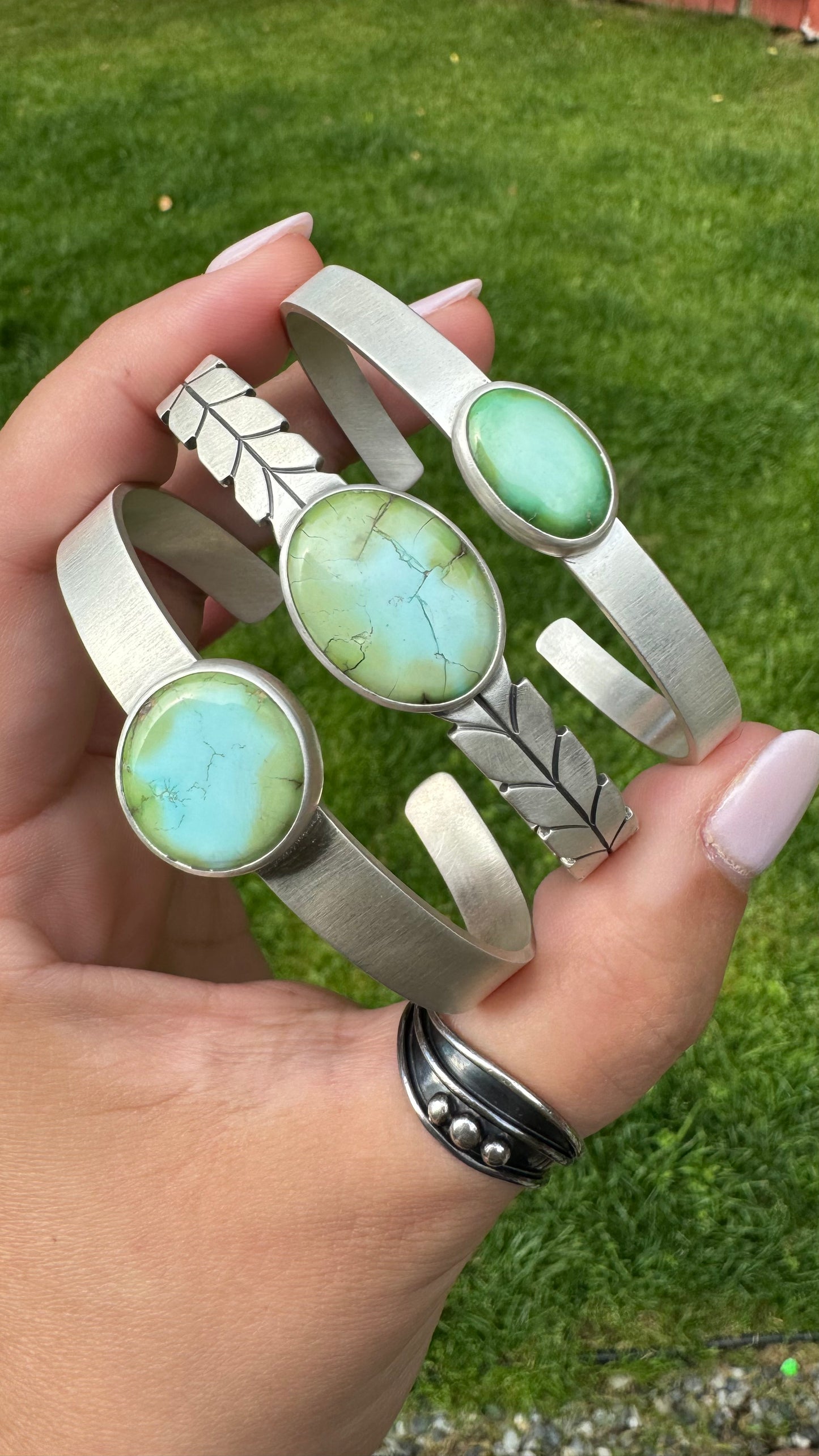 Sonoran Rose Turquoise Cuff Medium