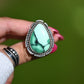 Emerald Rose Variscite Ring Size: 7.25