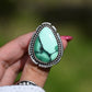 Emerald Rose Variscite Ring Size: 7.25