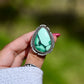 Emerald Rose Variscite Ring Size: 7.25