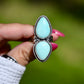 Natural Fox Turquoise Ring Size: 8