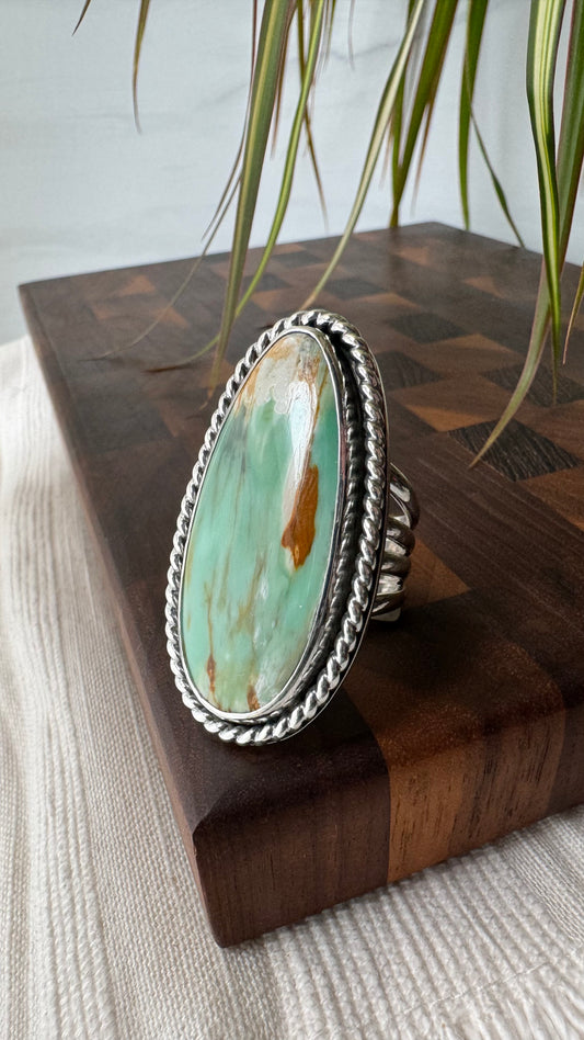 Australian Variscite Ring Size:6.75-7