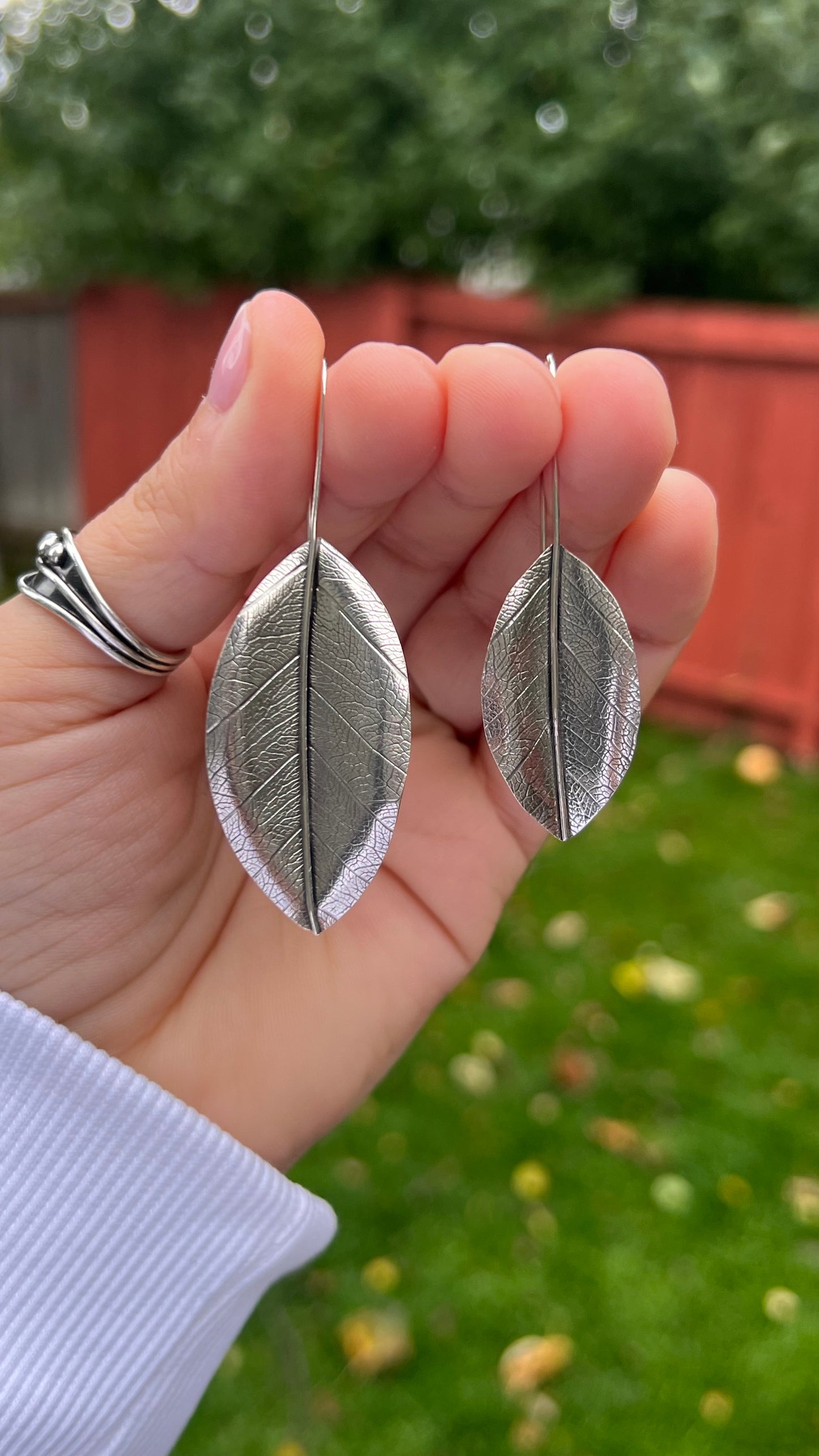 Autumn- Large Leaf Earrings (1)