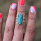 Royston Turquoise Twist Border Ring Size: 6.5