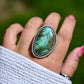 Rising Phoenix Turquoise Ring Size: 9.75