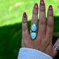 Natural Fox Turquoise Ring Size: 8