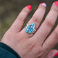 Golden Hills Turquoise Vine Ring Sz:8