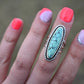 Qingu Turquoise Twist Ring Sz: 6
