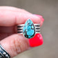 QinGu Turquoise Quad Band Ring Sz:9.5