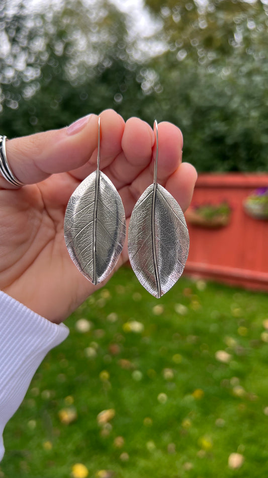 Autumn- Large Leaf Earrings (3)