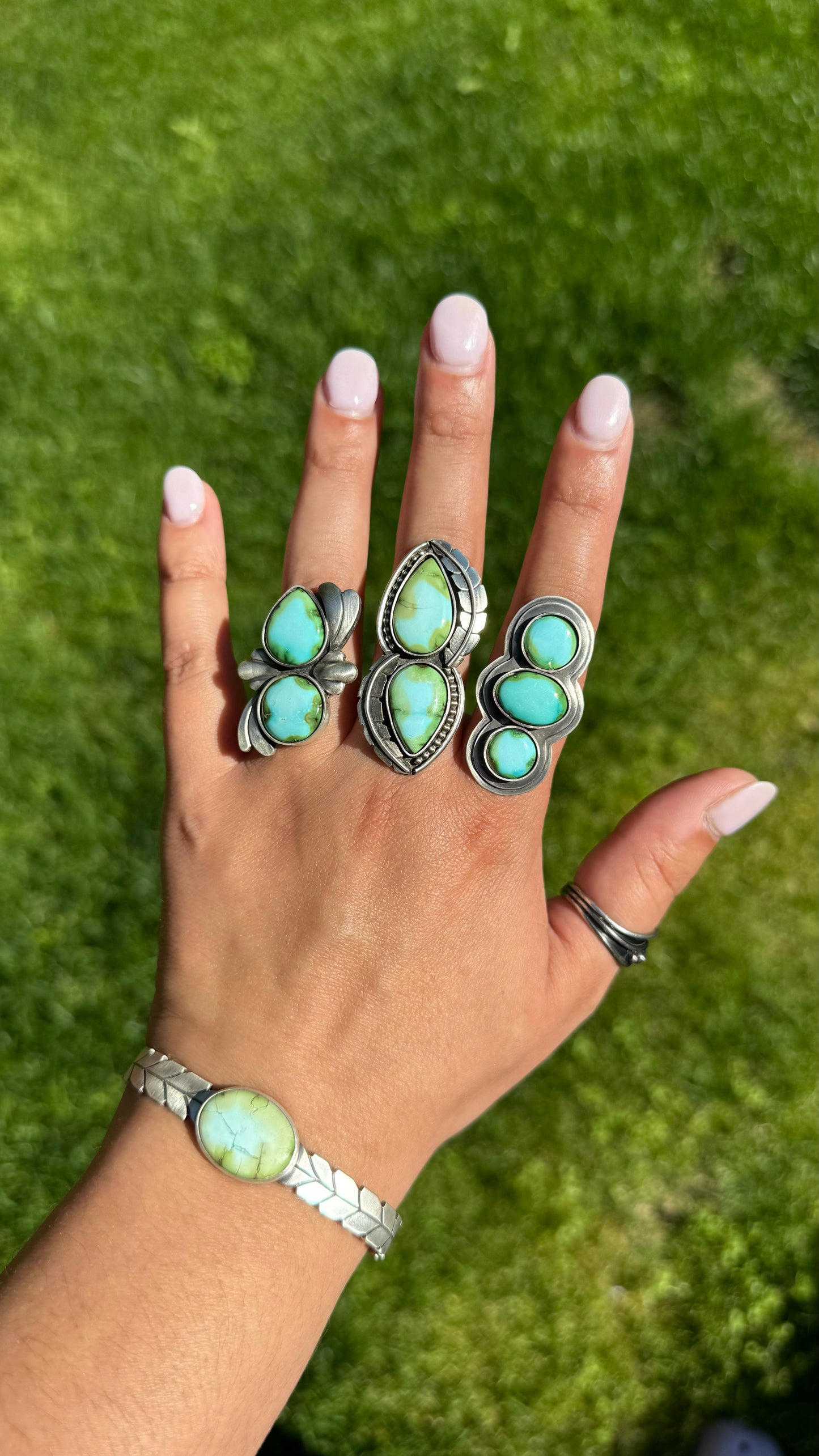 Sonoran Rose Turquoise Ring "Made to Size"