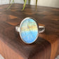 Rainbow Moonstone Mezzo Ring Size:8