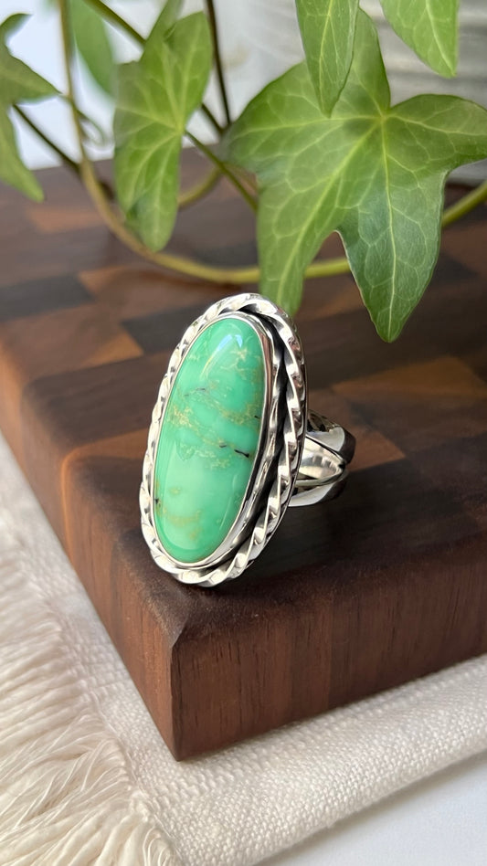 New Lander Variscite Ring Size:8.5