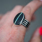 Blackjack Turquoise Quad Band Rind Sz:10
