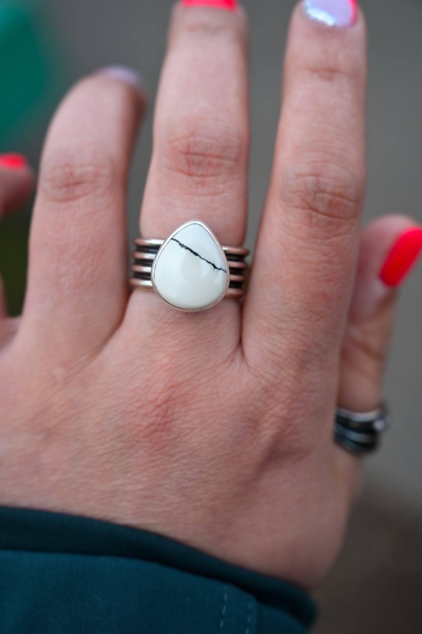 Ivory Creek Quad Band Ring Sz:8.5