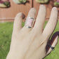 Pink Conch Saddle Ring (Size 7.5)