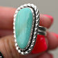 Royston Turquoise Twist Ring Sz:9