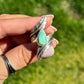 Sonoran Rose Turquoise Leaf Wrap Ring Sz:8.5