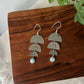 *Liza* Lavender Turquoise with 14K Gold Moon Earrings