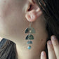 *Liza* Lavender Turquoise with 14K Gold Moon Earrings