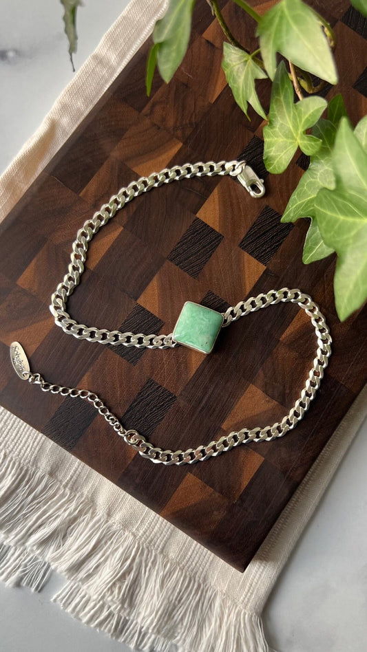 Broken Arrow Variscite Choker Necklace