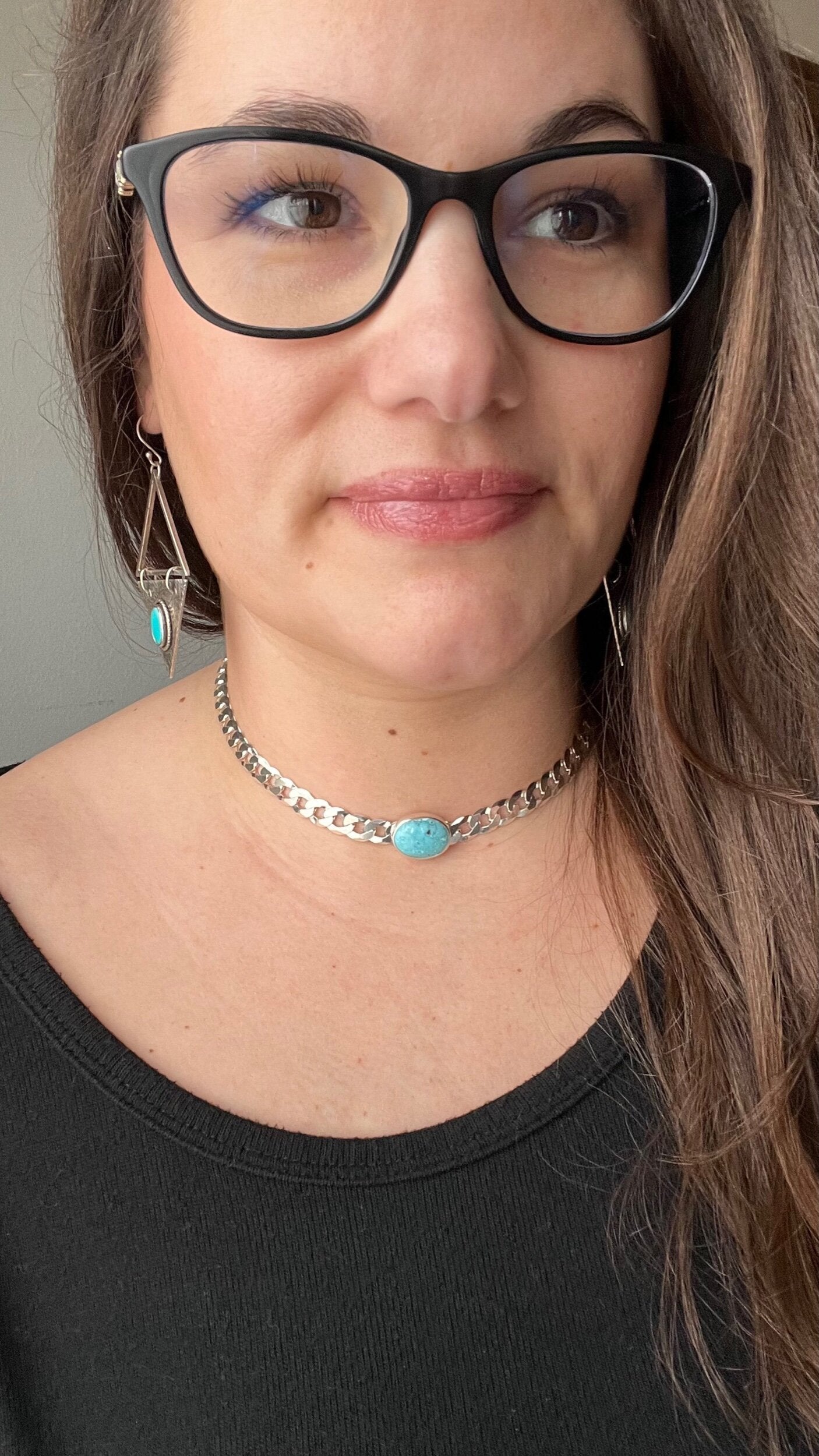 Castle Dome Turquoise Choker Necklace