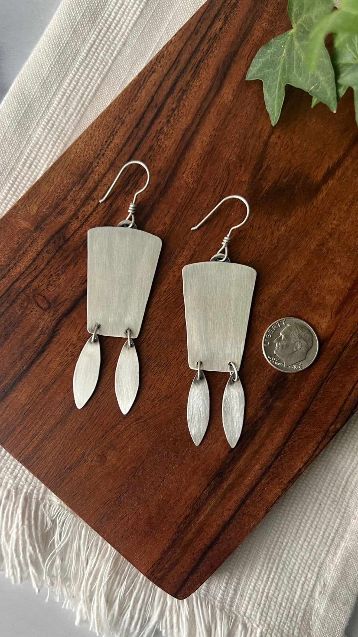 *Savannah* Fine Silver Double Dangle Earring