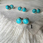 Kingman Turquoise "Mini" Studs (8mm)