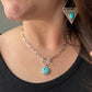 Cloud Mountain Turquoise Lariat Necklace