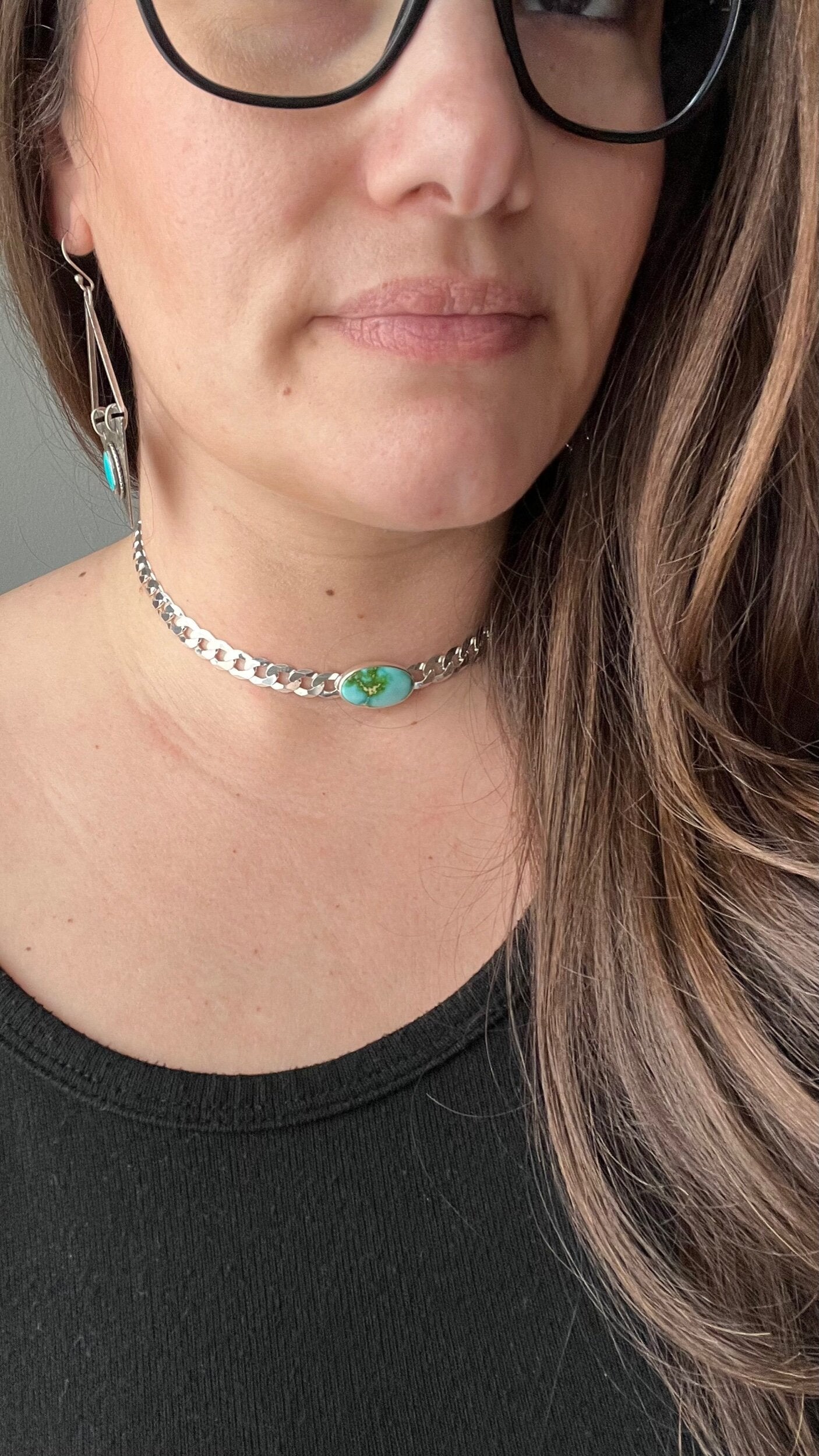 Sonoran Gold Turquoise Choker (Wide) Necklace