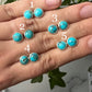 Kingman Turquoise "Mini" Studs (8mm)