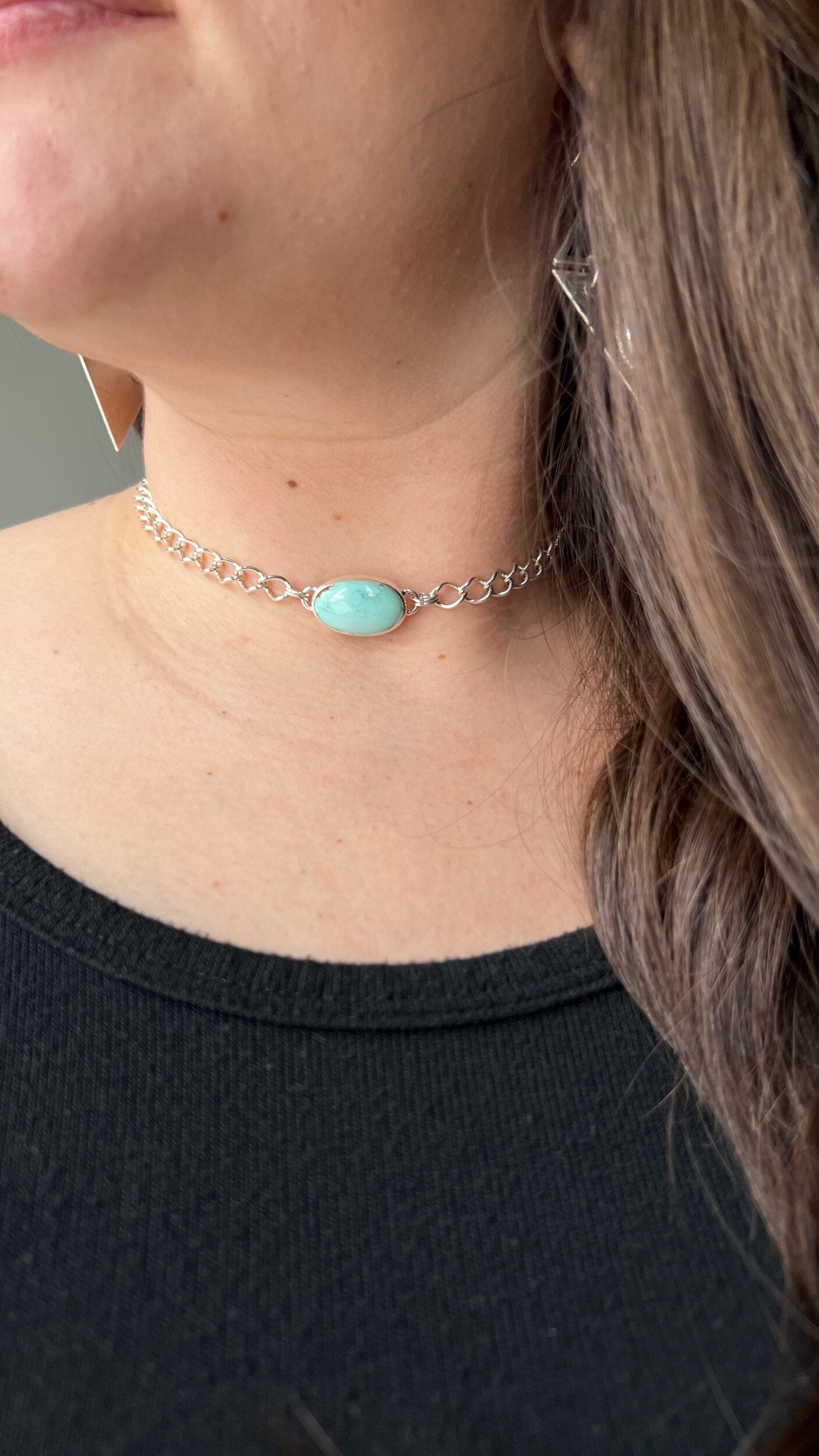 Royston Turquoise Choker Necklace