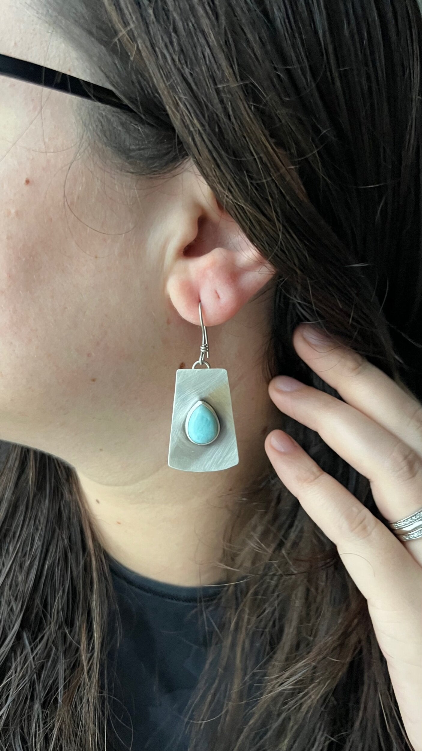 *Mayzie* Larimar Earrings