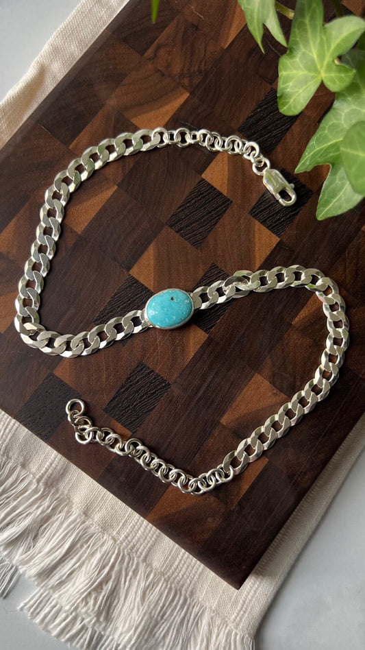 Castle Dome Turquoise Choker Necklace