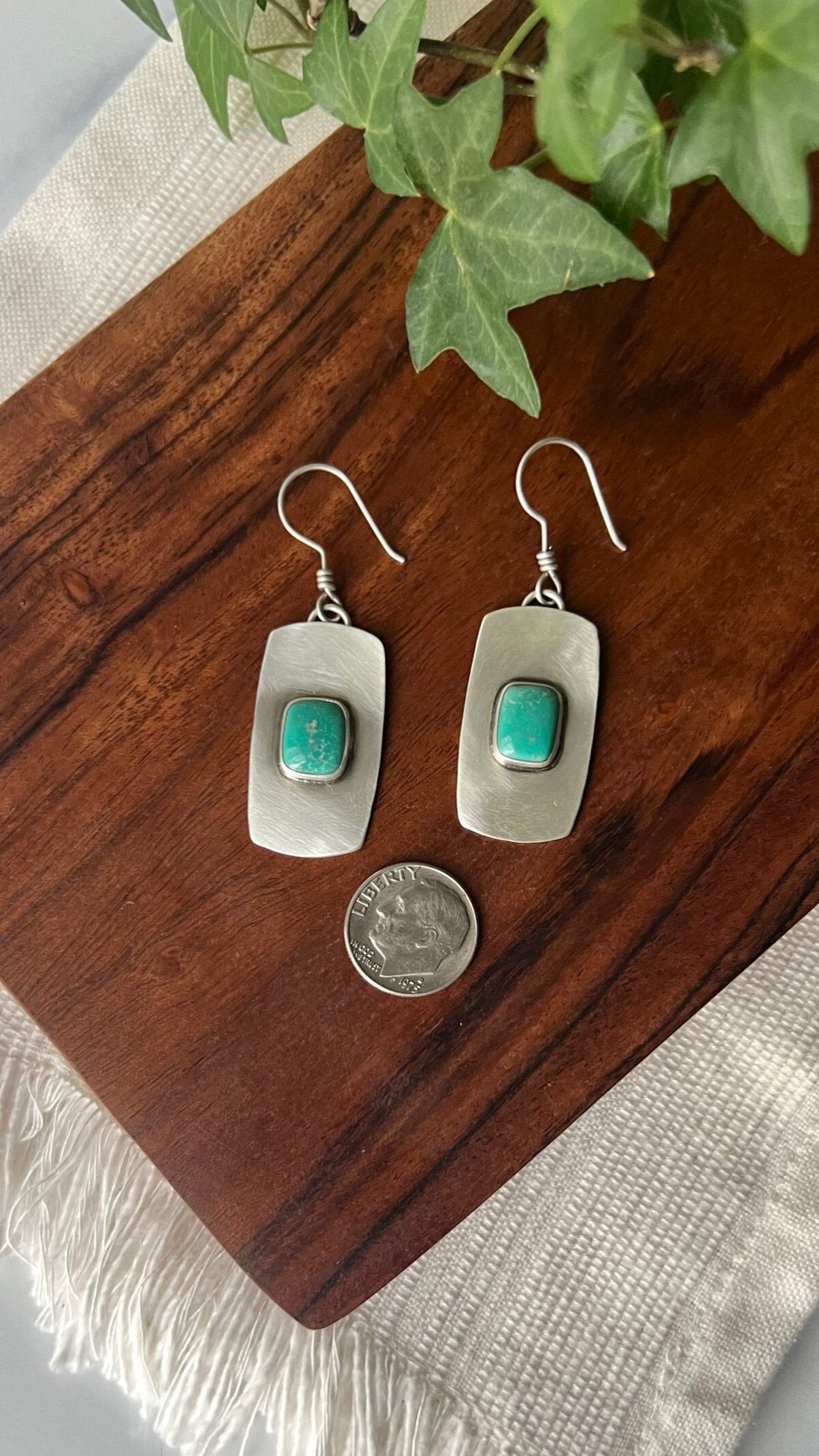 *Janis* Carico Lake Fine Silver Earrings