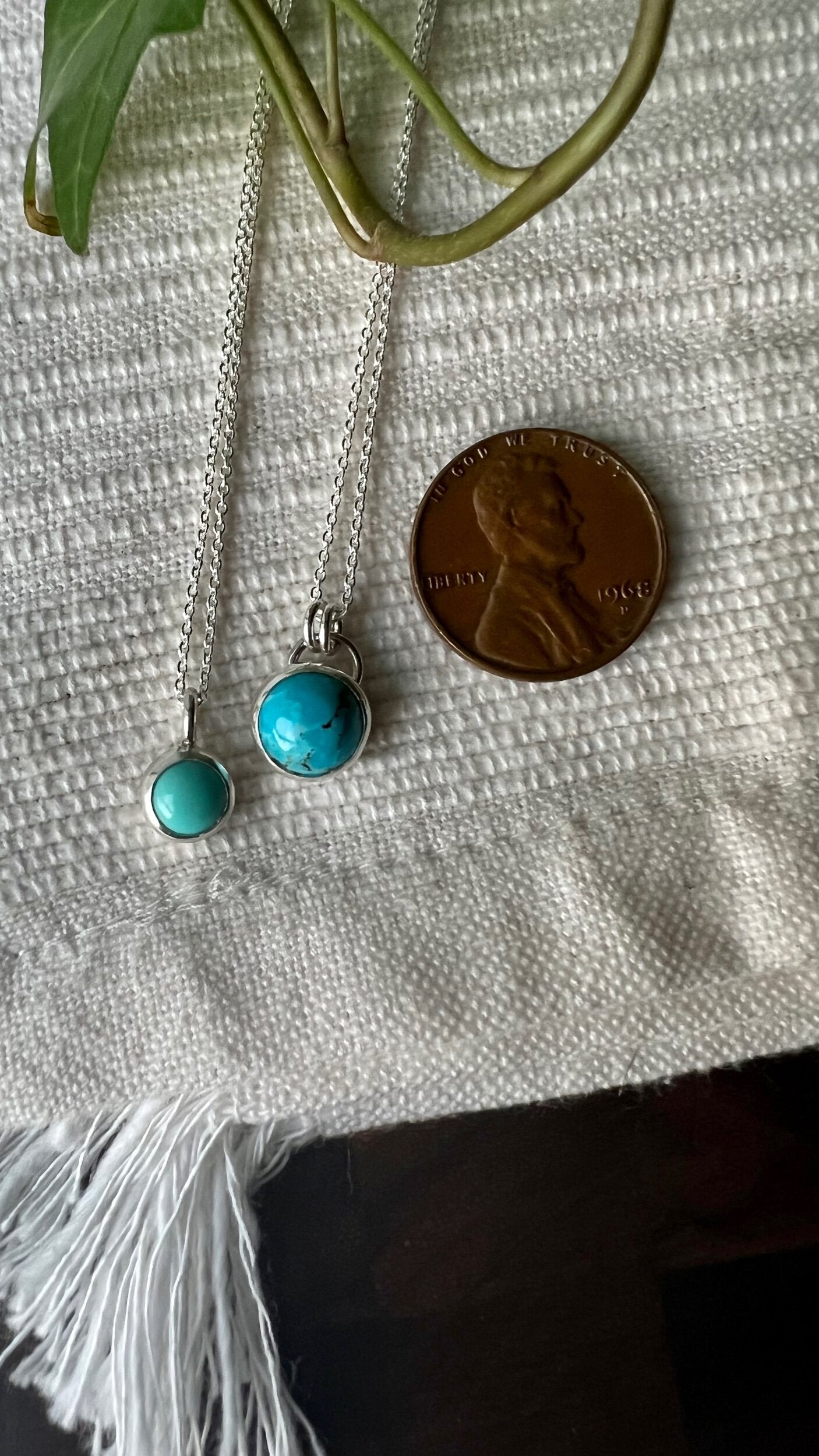 18" Kingman Turquoise "Mini" Necklace (8mm)