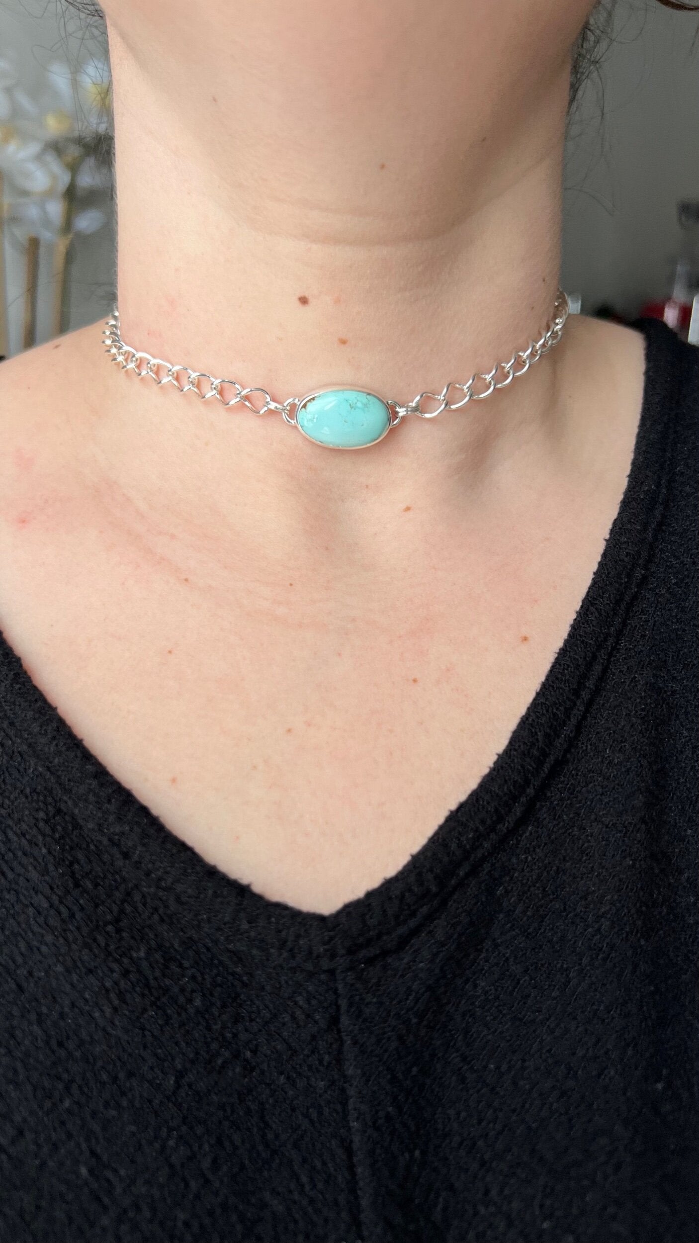 Royston Turquoise Choker Necklace