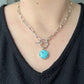 Cloud Mountain Turquoise Lariat Necklace