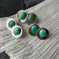 Carico Lake Turquoise Coin Studs