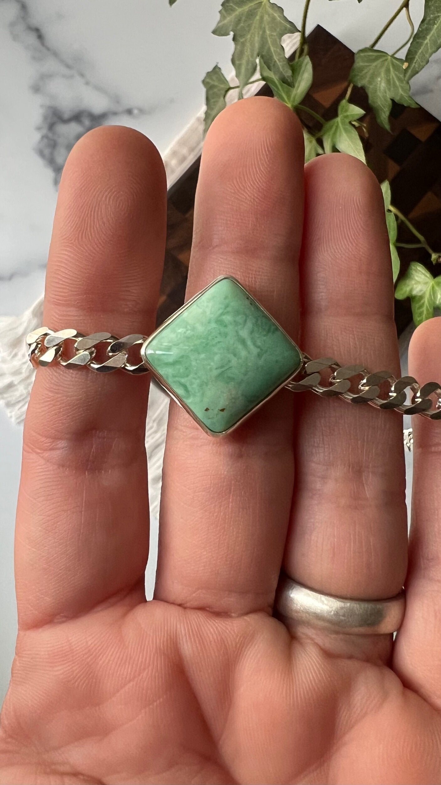 Broken Arrow Variscite Choker Necklace