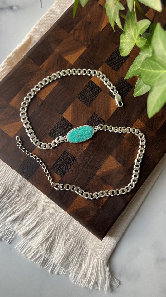 White Water Turquoise Choker Necklace