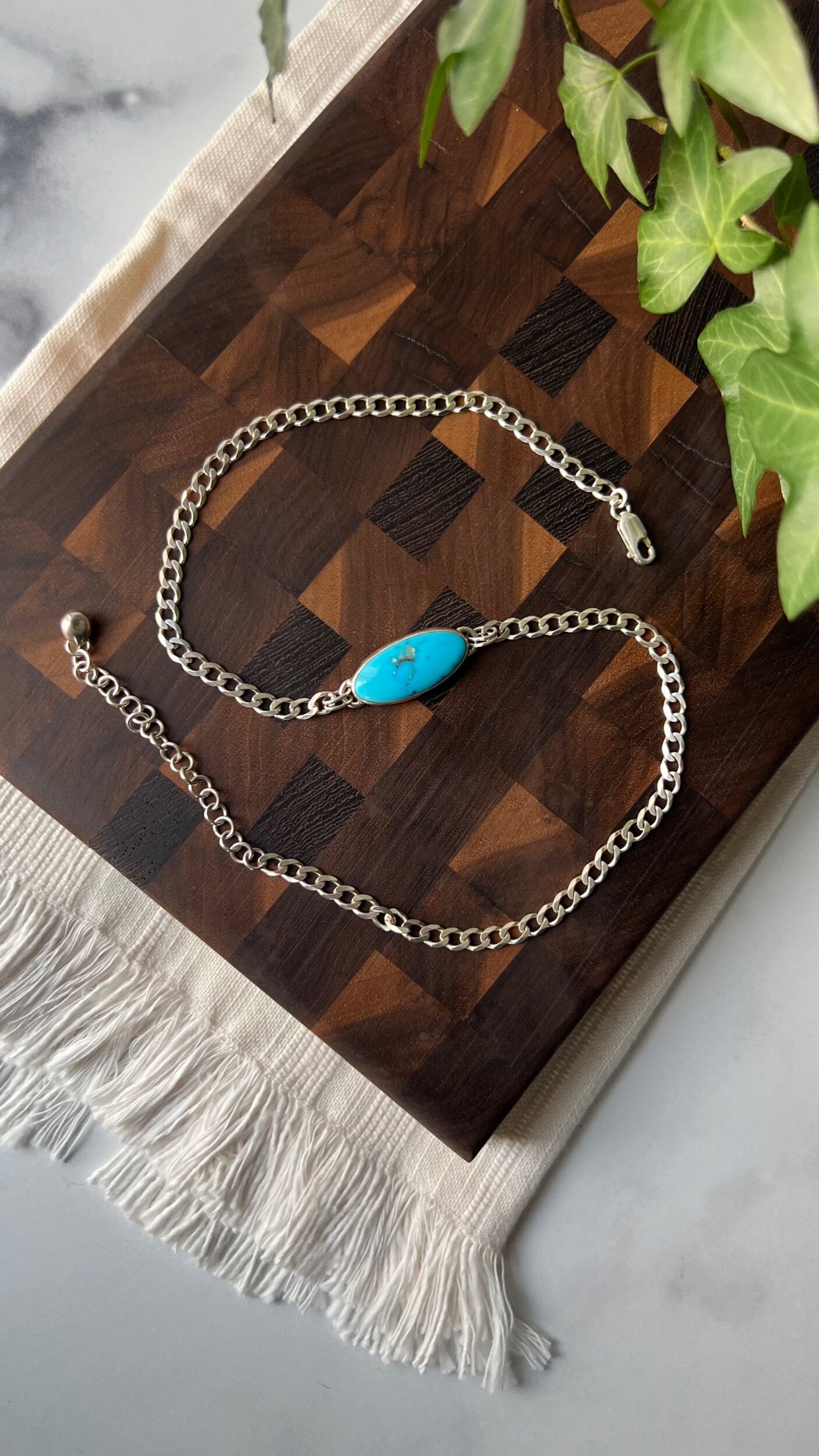 Sleeping Beauty Turquoise Choker Necklace