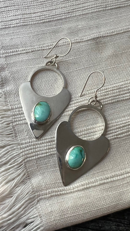 Emerald Valley Turquoise Boho Earrings