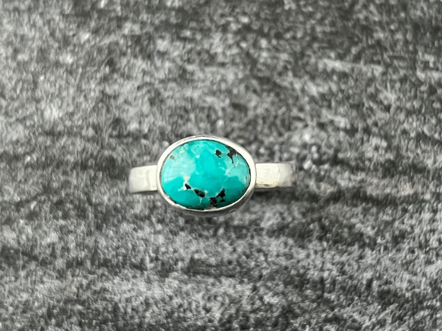 Fox Turquoise Mezzo Ring Size 7