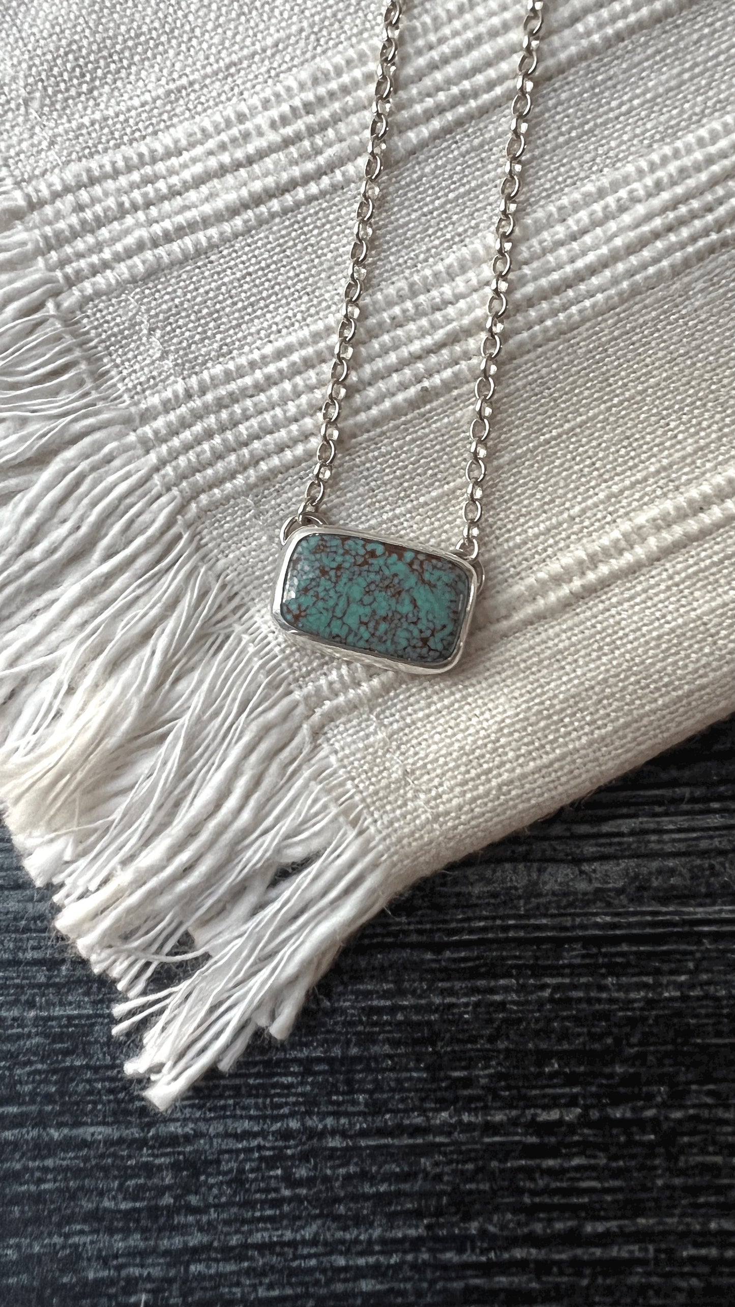 Egyptian Turquoise Bar Necklace