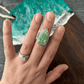 Australian Variscite Mondo Ring Size 6.5-Wide Band
