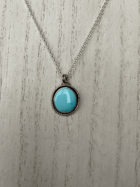 Natural Lone Mountain Turquoise Necklace