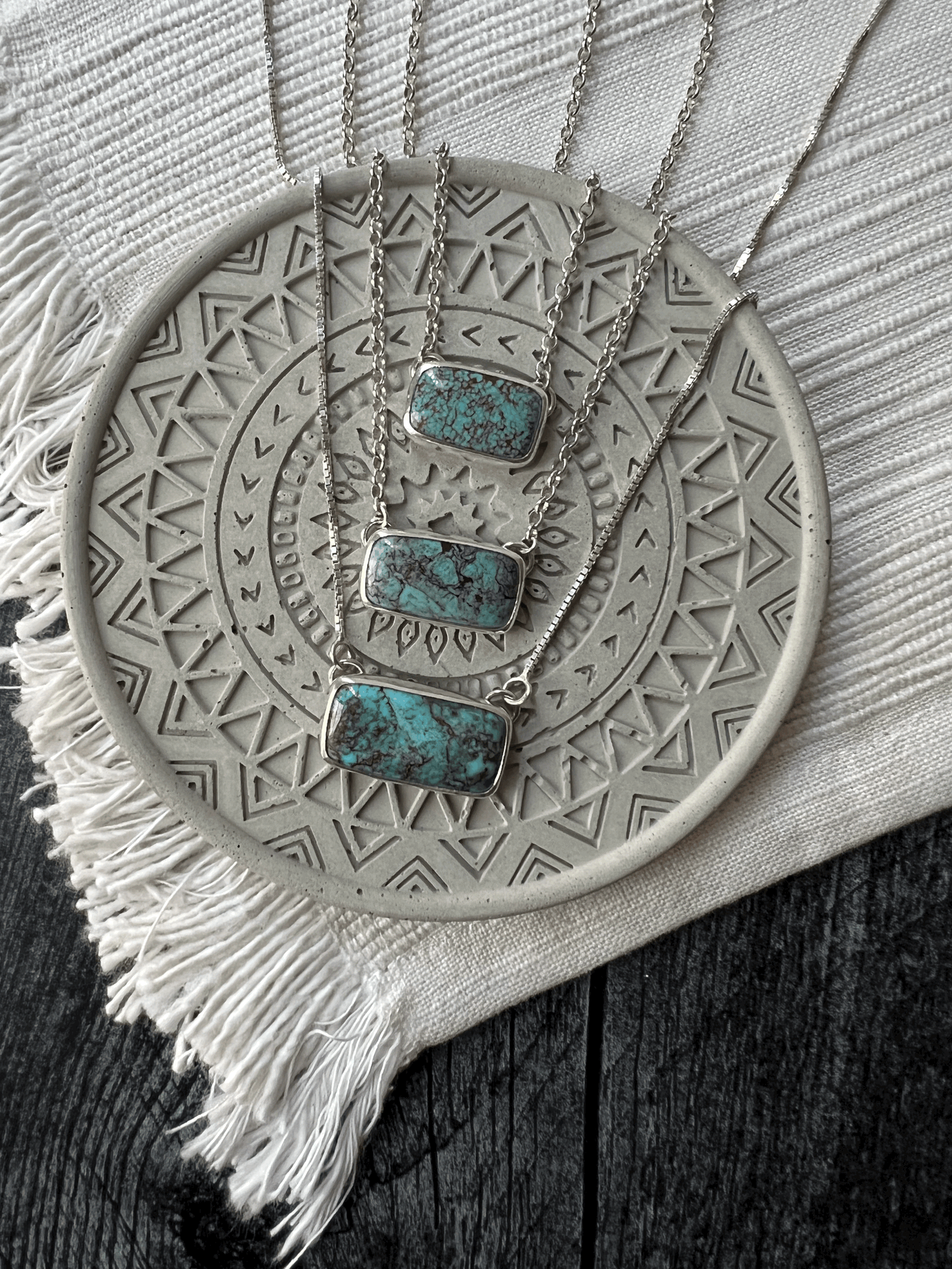 Egyptian Turquoise Bar Necklace